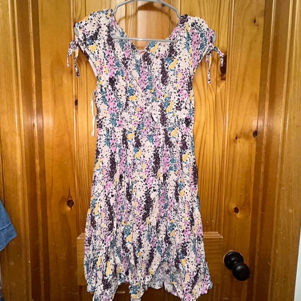 Free People Multicolor Abstract Mini Dress
